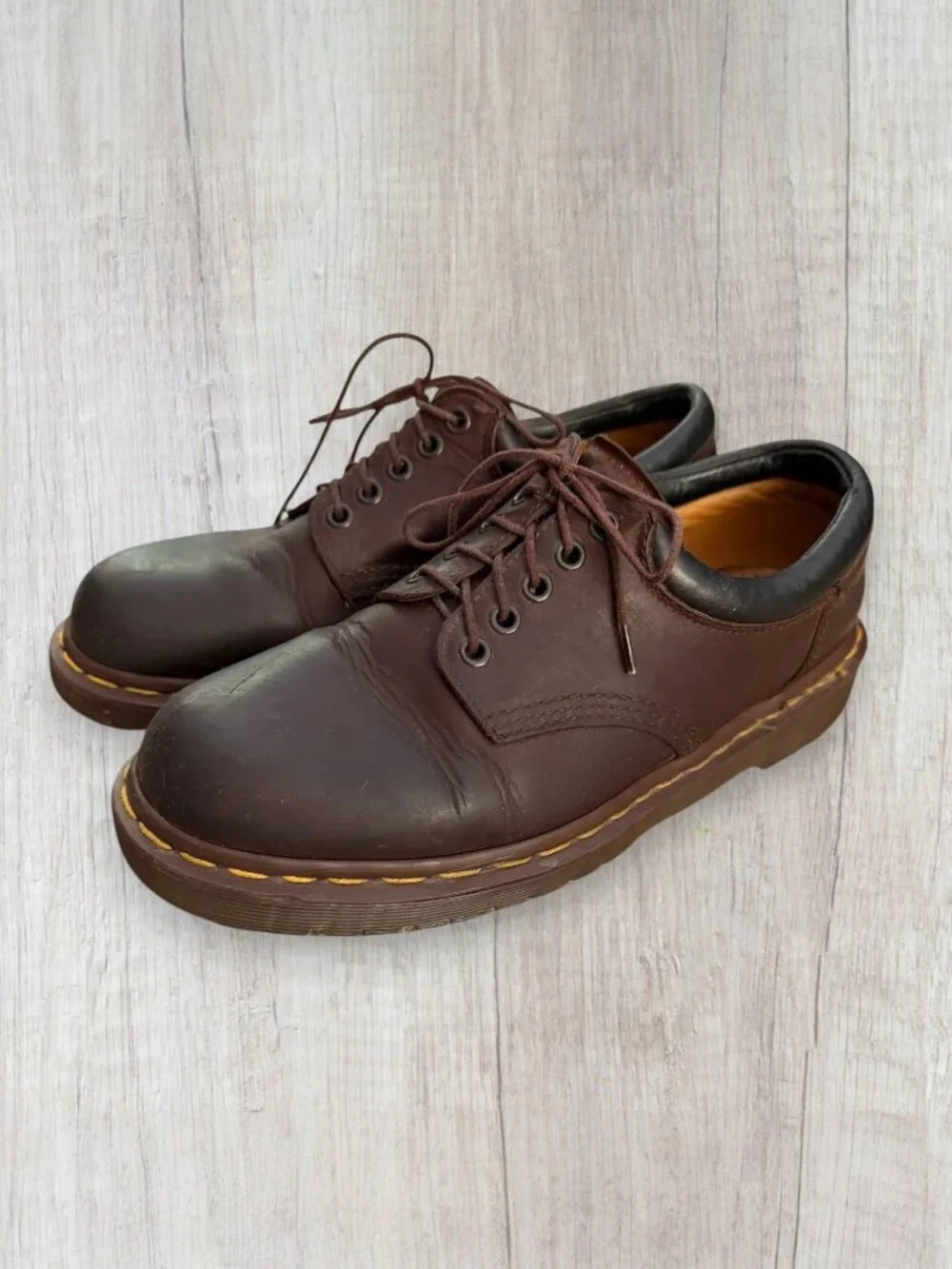 Dr. Martens 8053 Made in England Brown Leather Oxford Shoes Men's US 8 Gibson